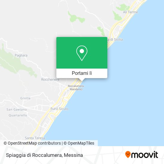 Mappa Spiaggia di Roccalumera