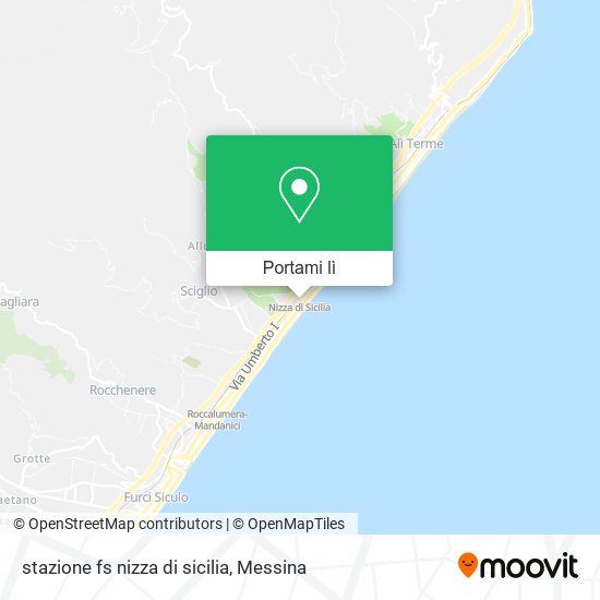 Mappa stazione fs nizza di sicilia