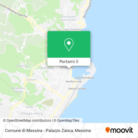 Mappa Comune di Messina - Palazzo Zanca