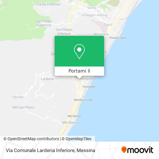Mappa Via Comunale Larderia Inferiore