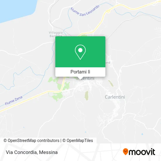 Mappa Via Concordia