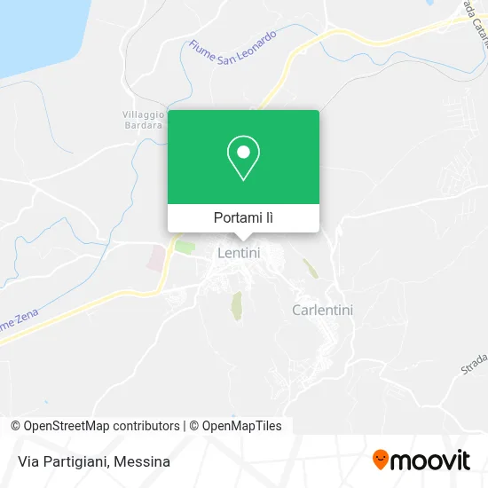 Mappa Via Partigiani