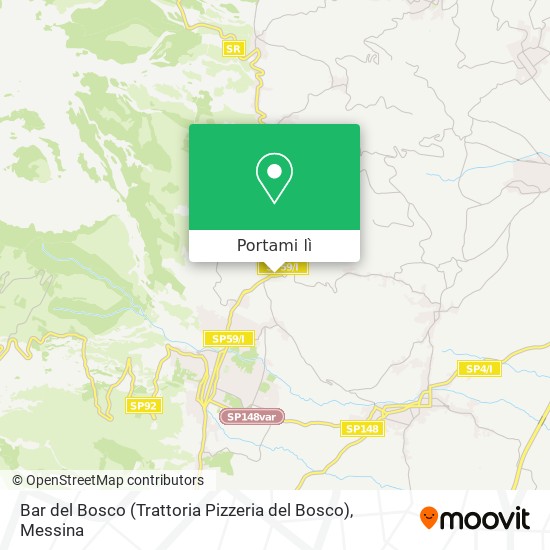 Mappa Bar del Bosco (Trattoria Pizzeria del Bosco)