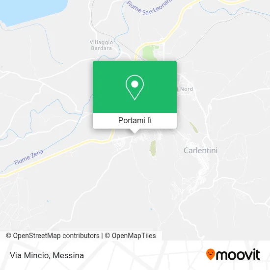 Mappa Via Mincio