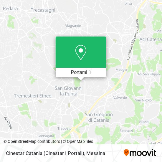 Mappa Cinestar Catania (Cinestar I Portali)