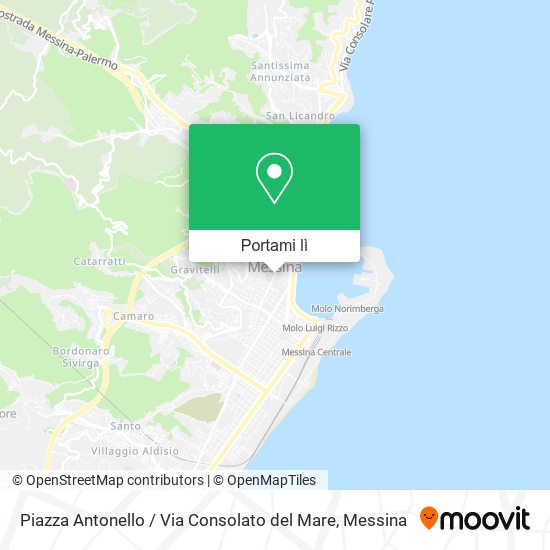 Mappa Piazza Antonello / Via Consolato del Mare