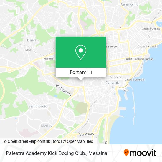 Mappa Palestra Academy Kick Boxing Club.