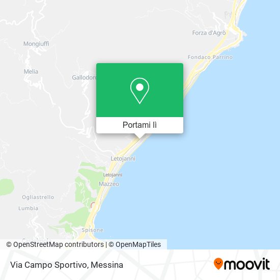 Mappa Via Campo Sportivo