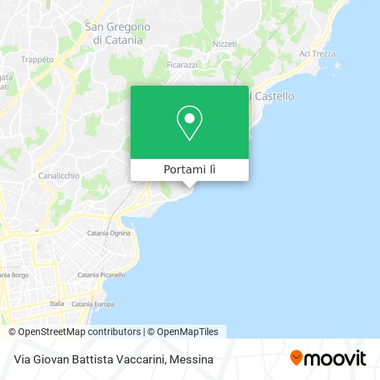 Mappa Via Giovan Battista Vaccarini