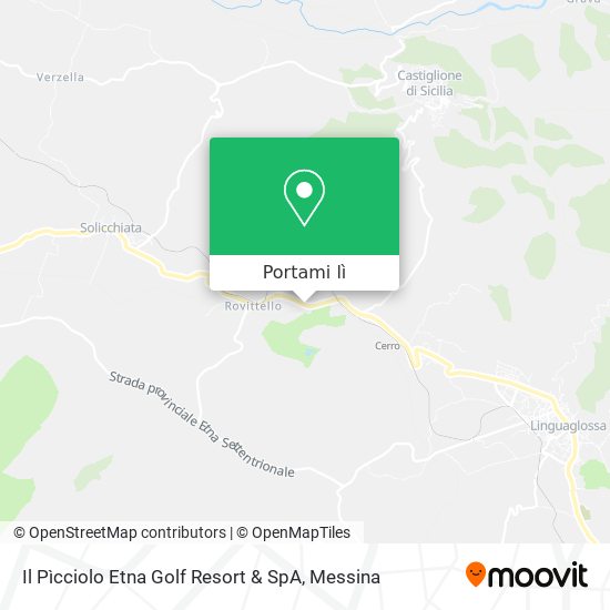 Mappa Il Pìcciolo Etna Golf Resort & SpA