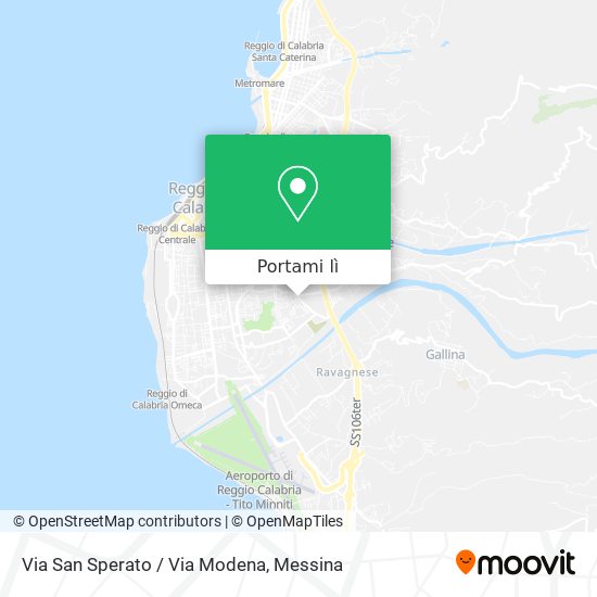 Mappa Via San Sperato / Via Modena