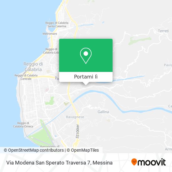 Mappa Via Modena San Sperato Traversa 7