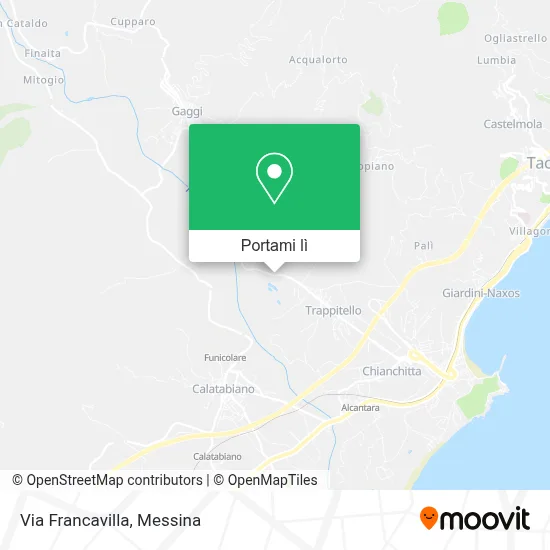 Mappa Via Francavilla
