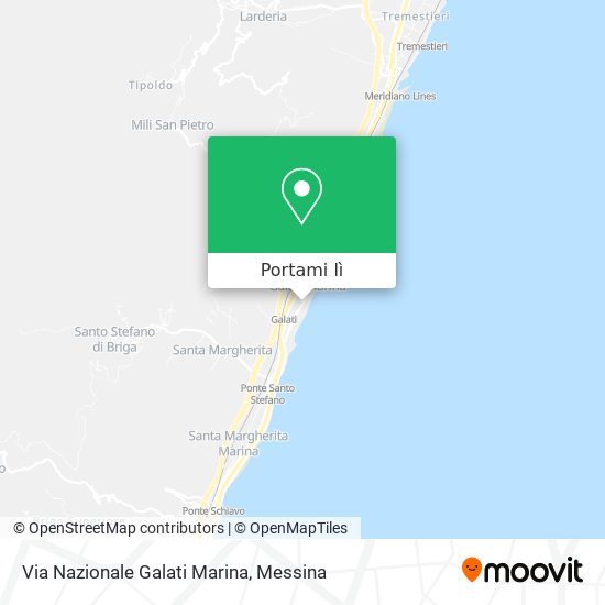Mappa Via Nazionale Galati Marina