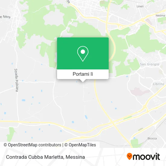 Mappa Contrada Cubba Marletta