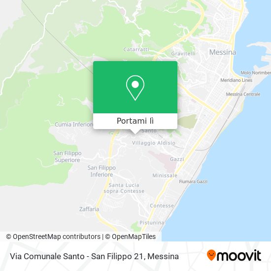 Mappa Via Comunale Santo - San Filippo 21
