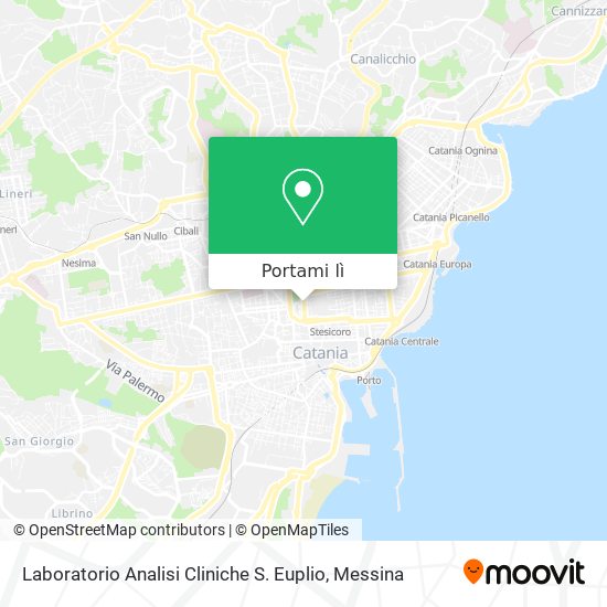Mappa Laboratorio Analisi Cliniche S. Euplio