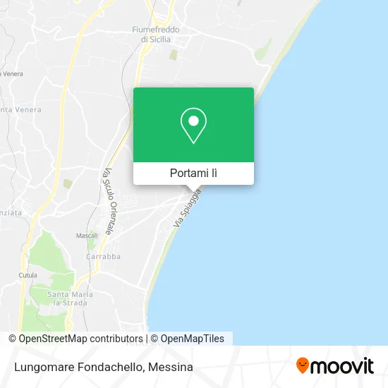Mappa Lungomare Fondachello
