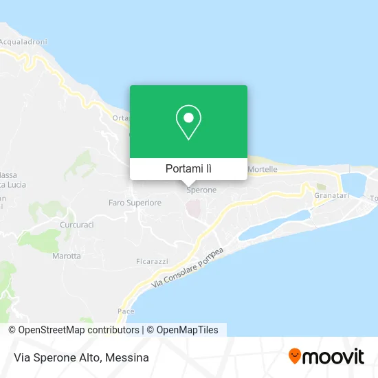 Mappa Via Sperone Alto