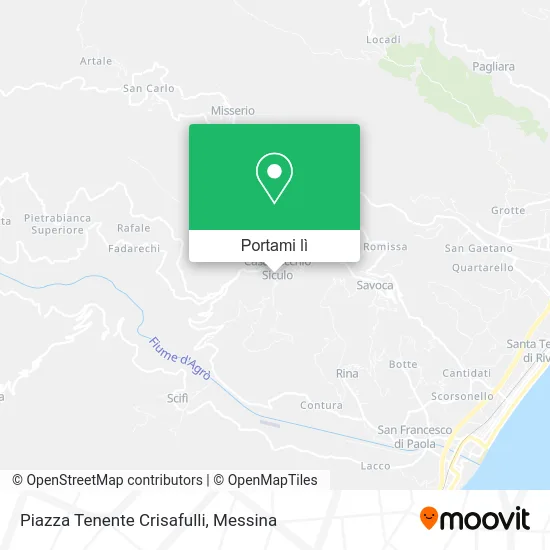 Mappa Piazza Tenente Crisafulli