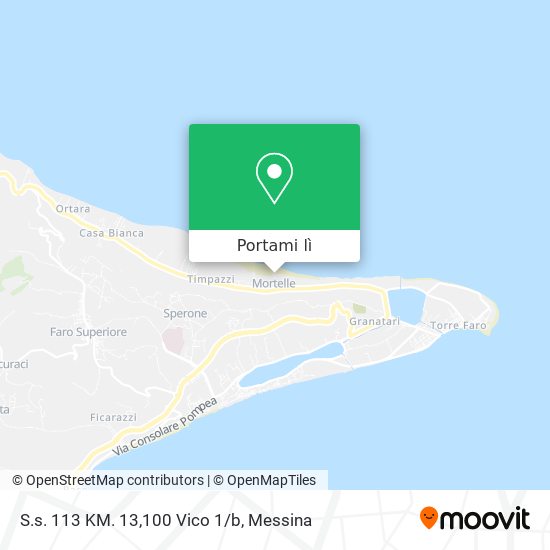 Mappa S.s. 113 KM. 13,100 Vico 1/b