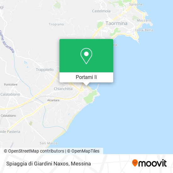 Mappa Spiaggia di Giardini Naxos