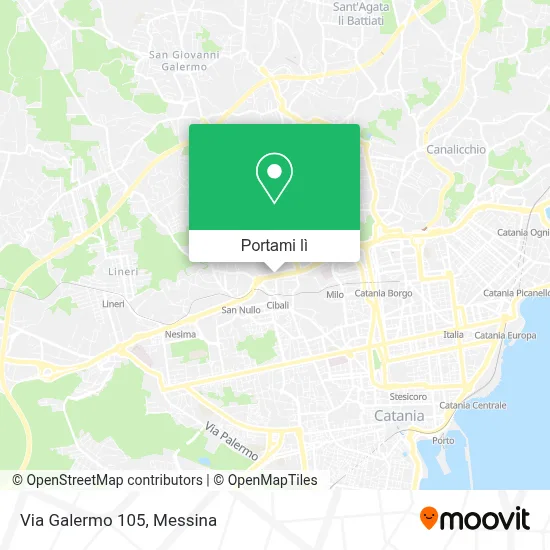 Mappa Via Galermo 105