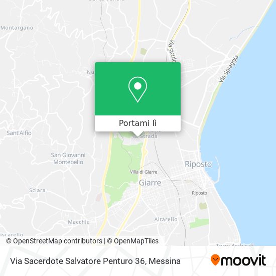 Mappa Via Sacerdote Salvatore Penturo 36