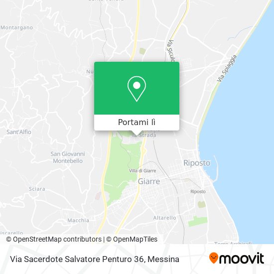 Mappa Via Sacerdote Salvatore Penturo 36