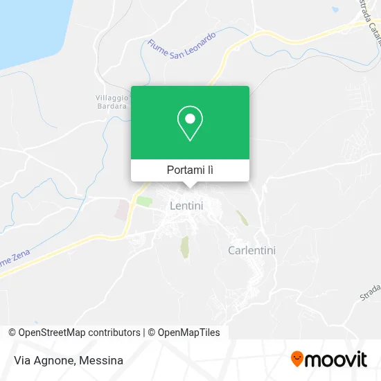 Mappa Via Agnone