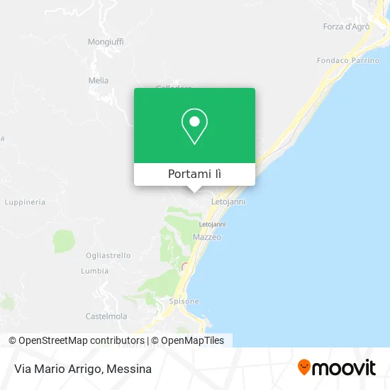 Mappa Via Mario Arrigo