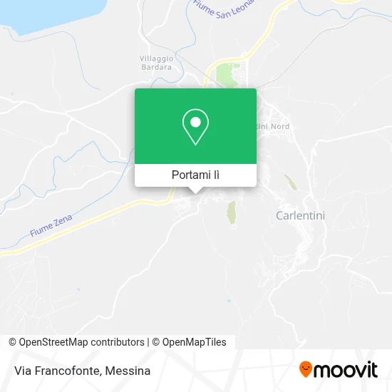 Mappa Via Francofonte