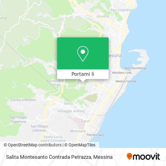 Mappa Salita Montesanto Contrada Petrazza