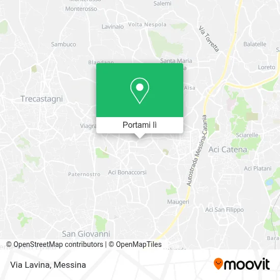 Mappa Via Lavina