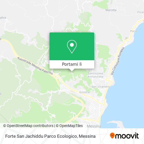 Mappa Forte San Jachiddu Parco Ecologico