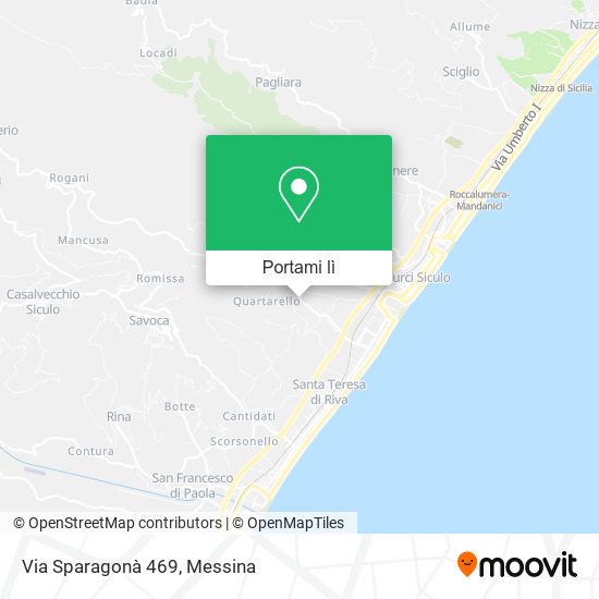 Mappa Via Sparagonà 469