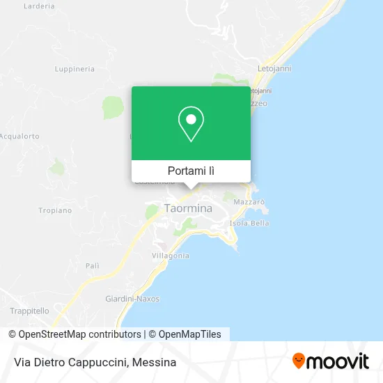 Mappa Via Dietro Cappuccini