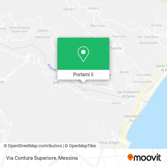 Mappa Via Contura Superiore