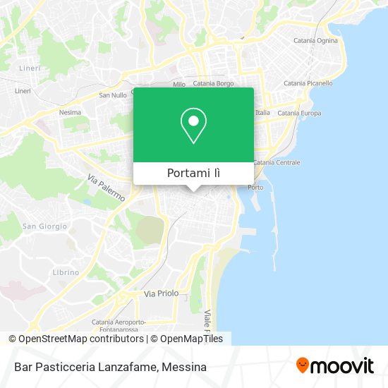 Mappa Bar Pasticceria Lanzafame