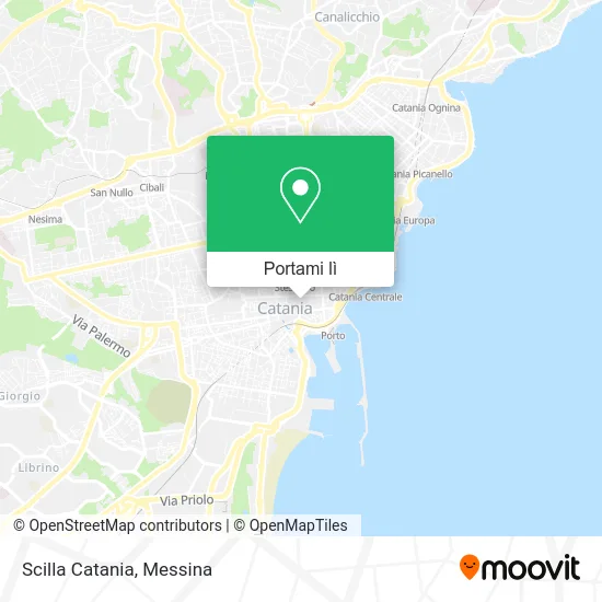 Mappa Scilla Catania