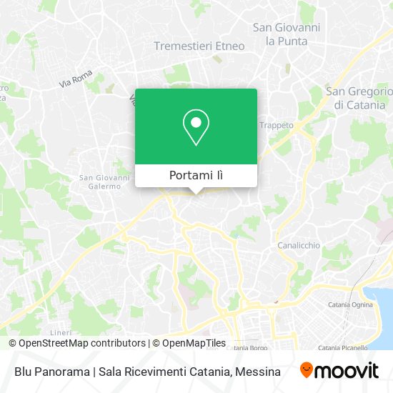 Mappa Blu Panorama | Sala Ricevimenti Catania