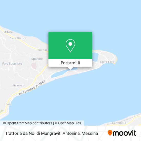 Mappa Trattoria da Noi di Mangraviti Antonina