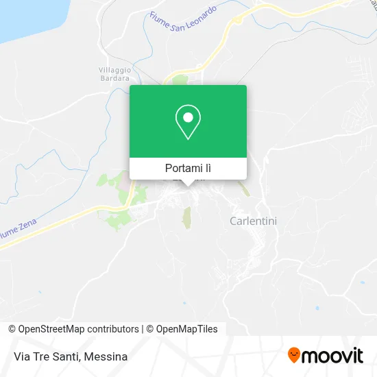 Mappa Via Tre Santi