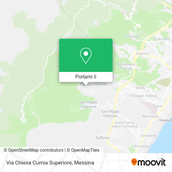 Mappa Via Chiesa Cumia Superiore