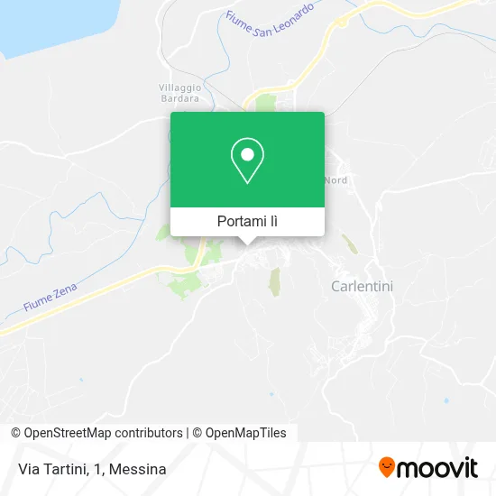 Mappa Via Tartini, 1