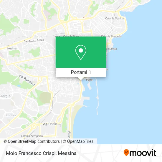 Mappa Molo Francesco Crispi