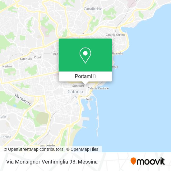 Mappa Via Monsignor Ventimiglia  93