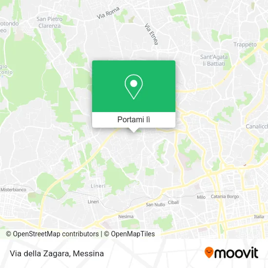 Mappa Via della Zagara