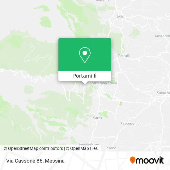 Mappa Via Cassone 86