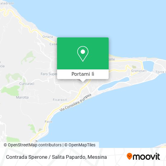 Mappa Contrada Sperone / Salita Papardo